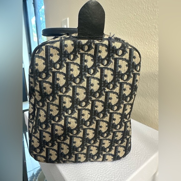 Vintage Christian Dior Large Boston Trotter Bag w Authentic DIOR Key Ring - Picture 9 of 14